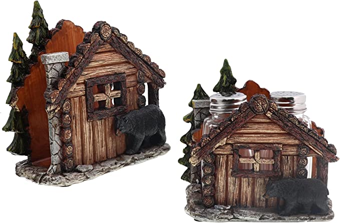 Bear Cabin Salt and pepper Holder - Image 6
