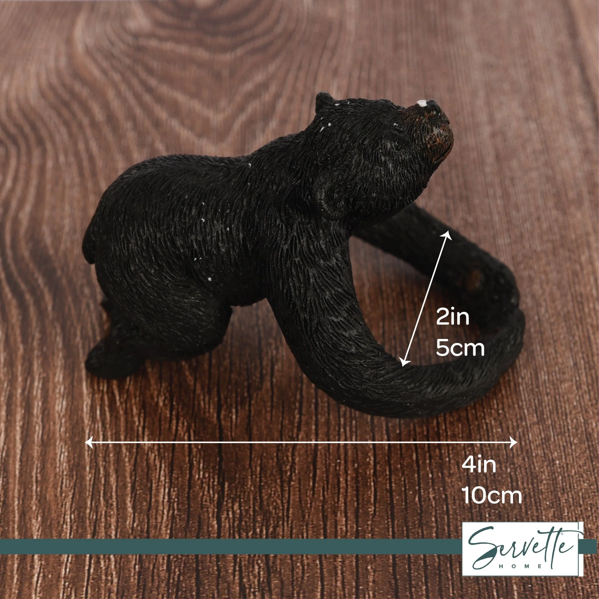 Bear Napkin Rings, Rustic Tabletop Decor for Dining and Parties - Image 5