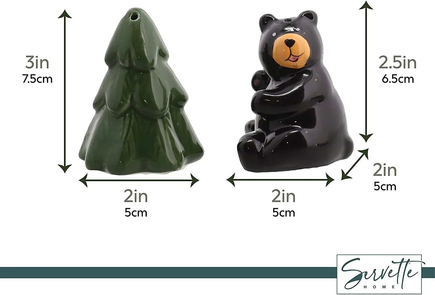 Bear & Pine Tree Salt & Pepper - Image 4