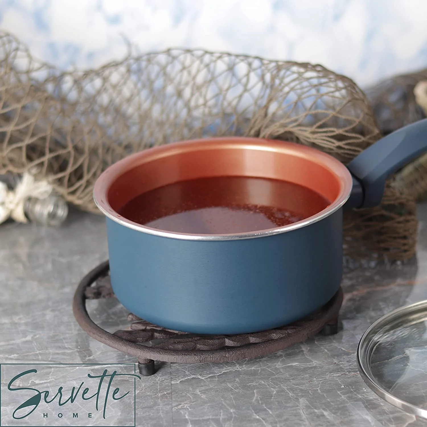 Cast Iron Sailboat Trivet for Hot Dishes - Image 2