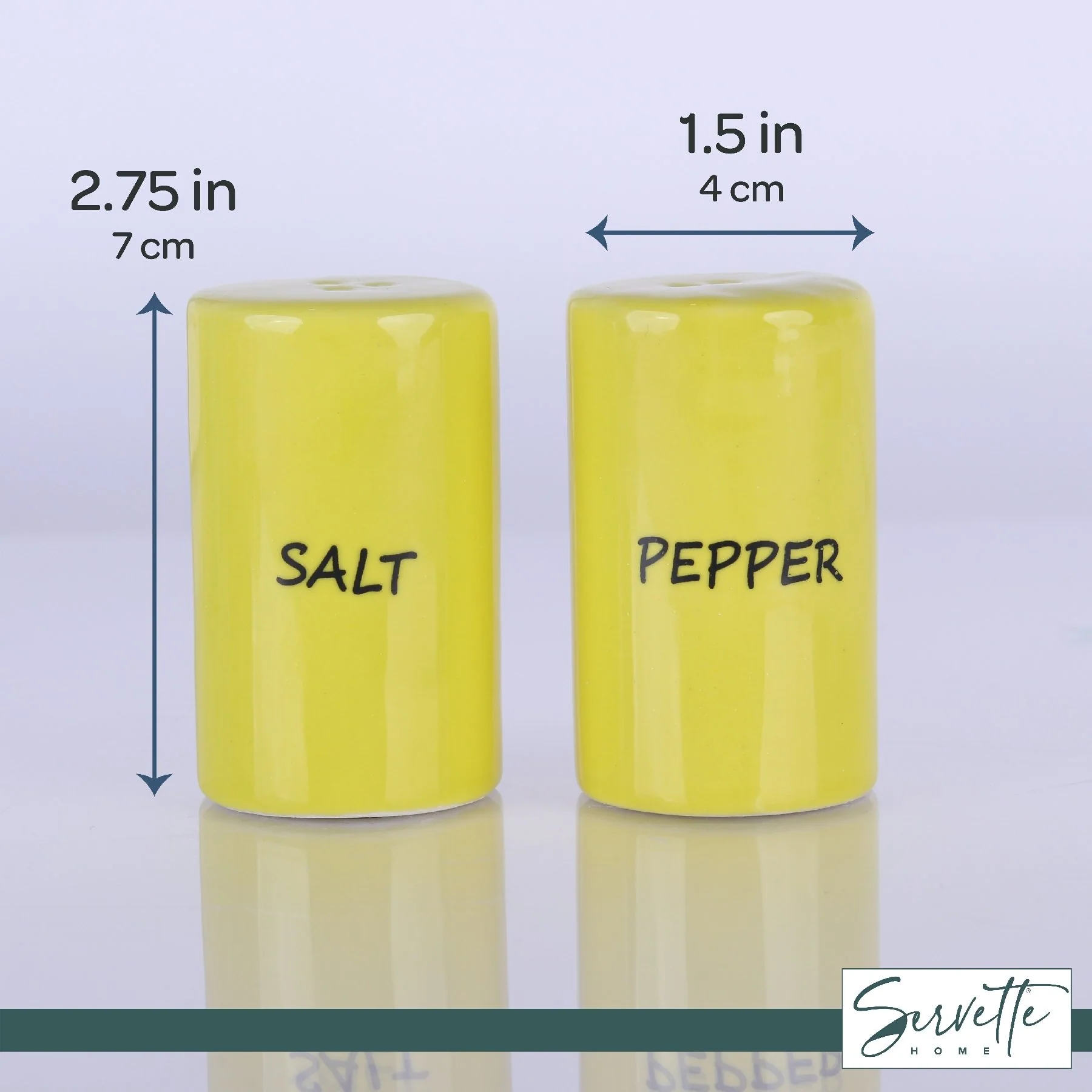 Ceramic Salt & Pepper Shakers - Yellow - Image 4