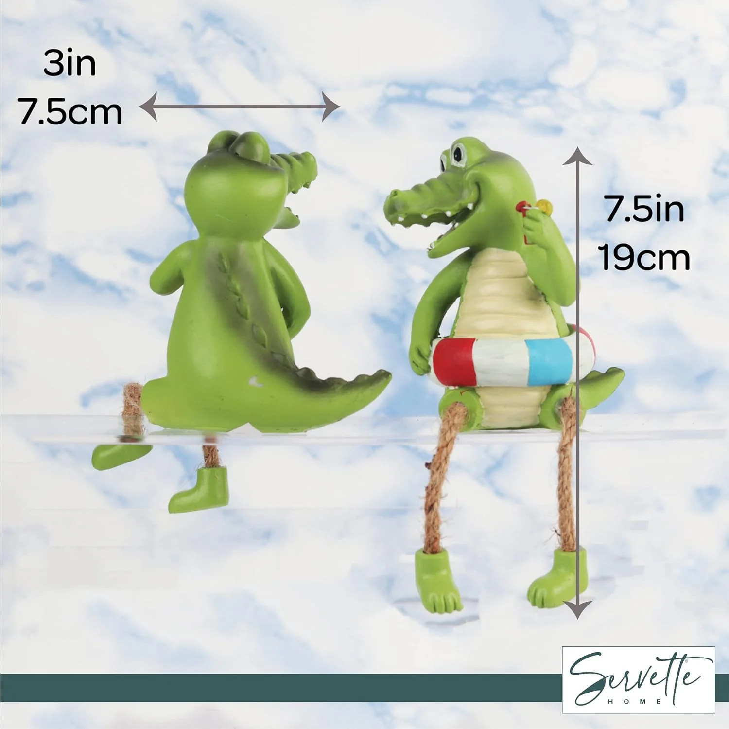 Dangle Gator Shelf Sitter - Set of 2 - Image 4
