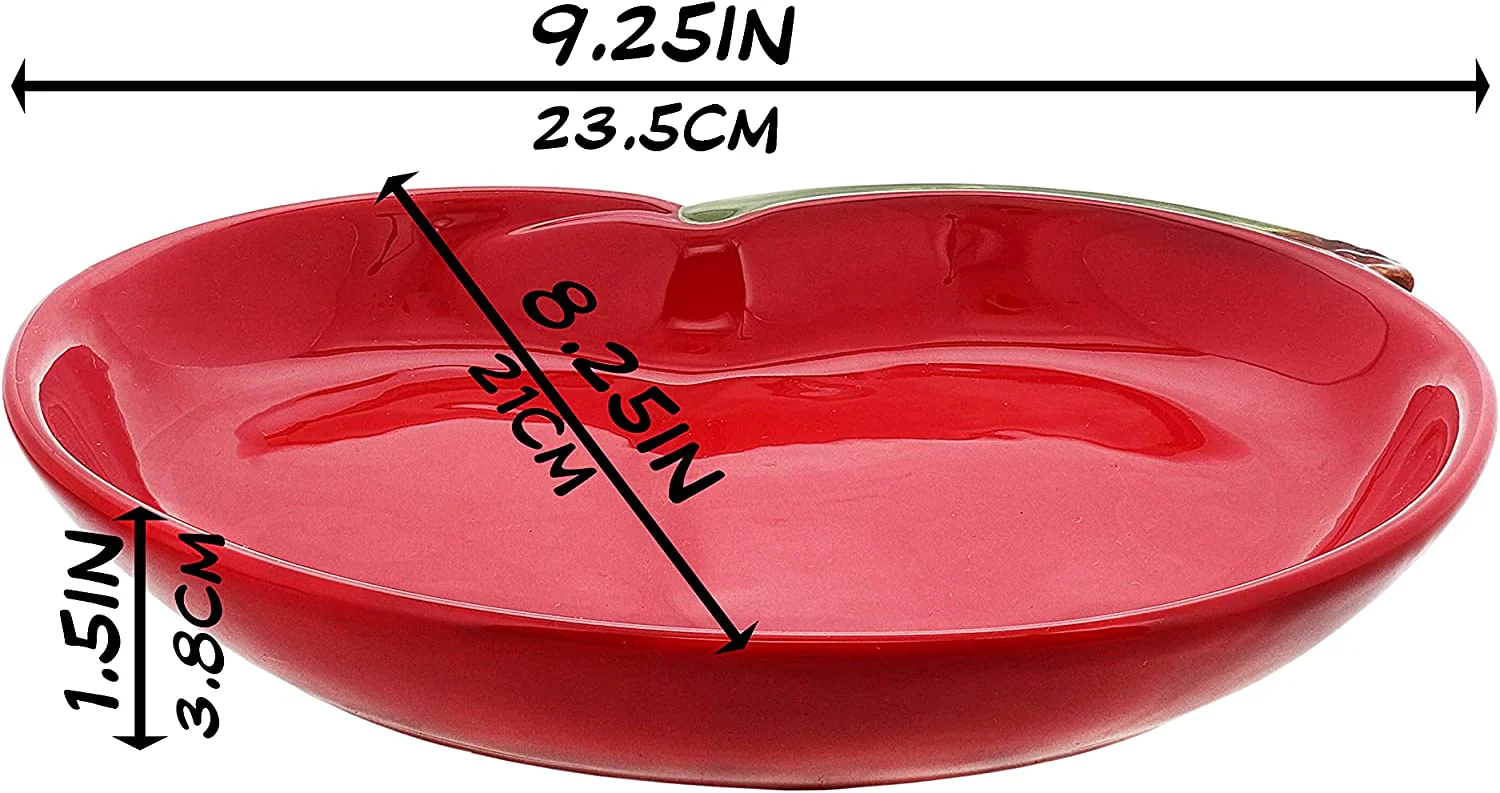 Decorative Ceramic Cherry Dessert Plate - Image 5