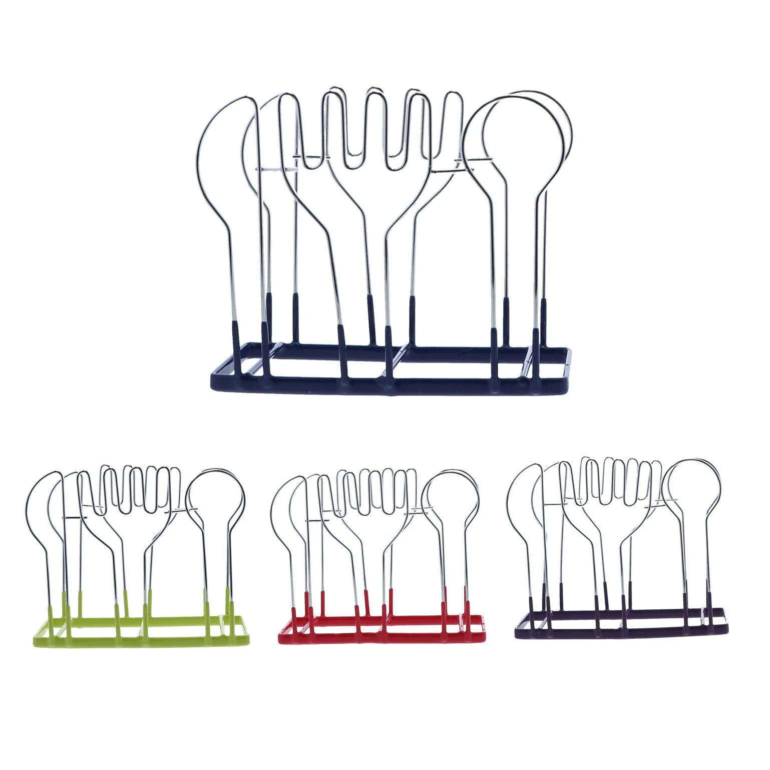 Purple Wire Napkin Holder with Cutlery Design - Image 5
