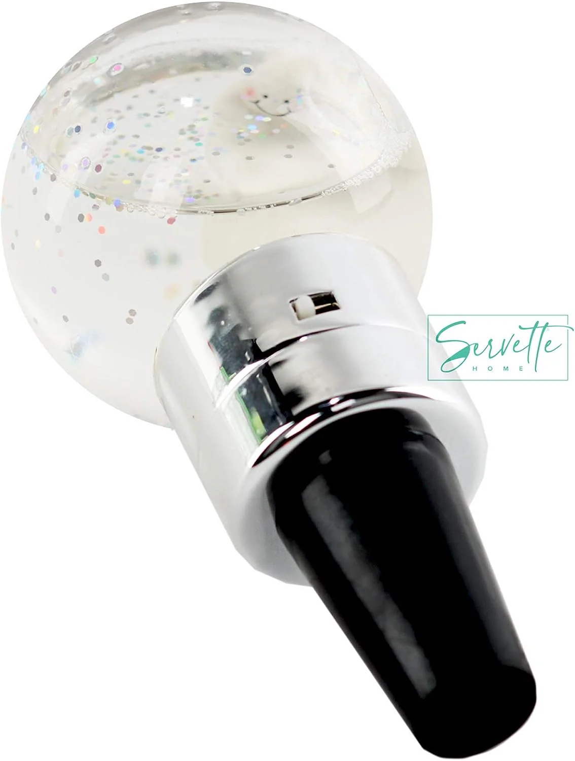 LED Ghost Snow Globe Wine Stopper - Image 3
