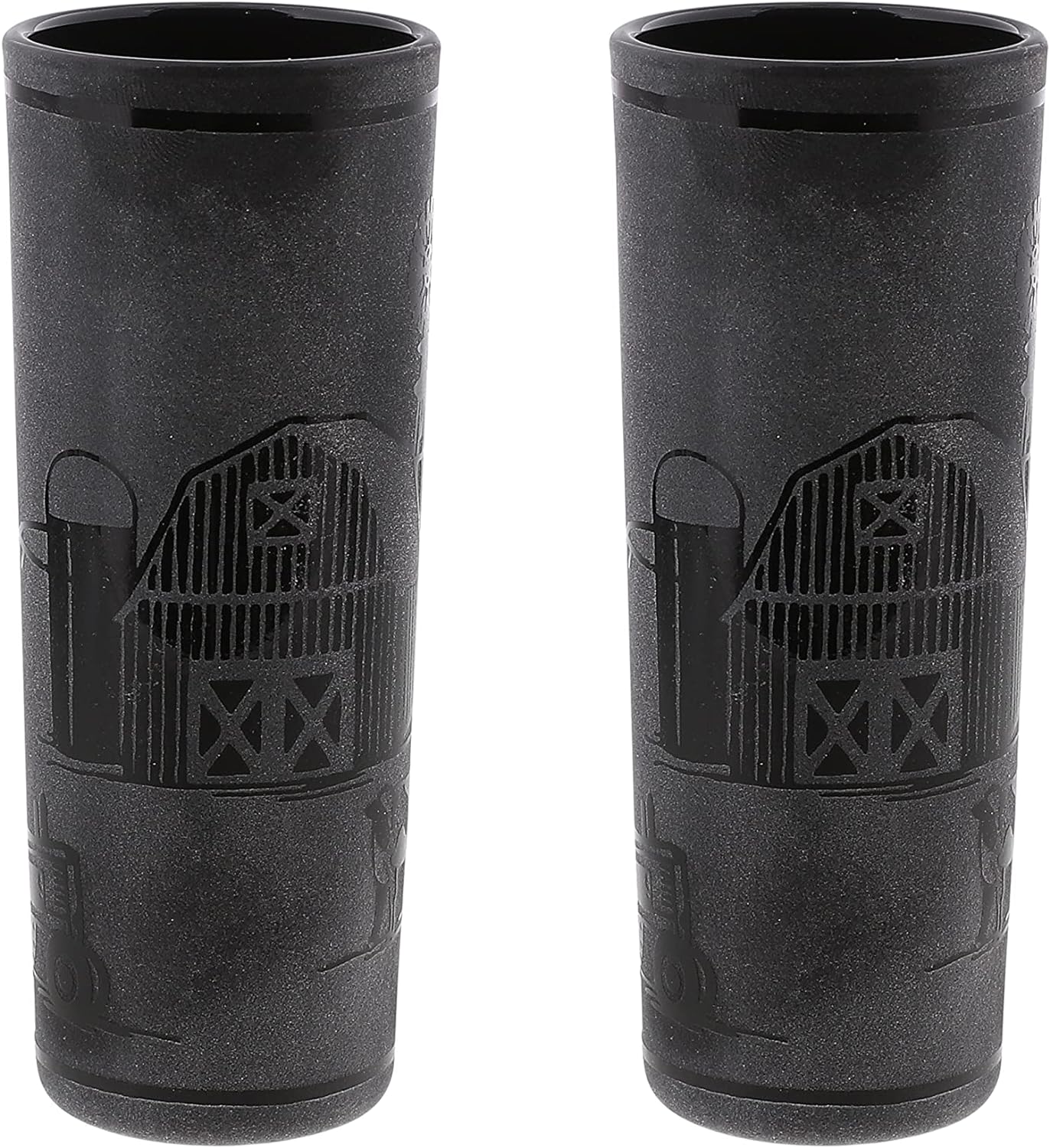 Farm etched 2 Shooter Glass - Set of 2