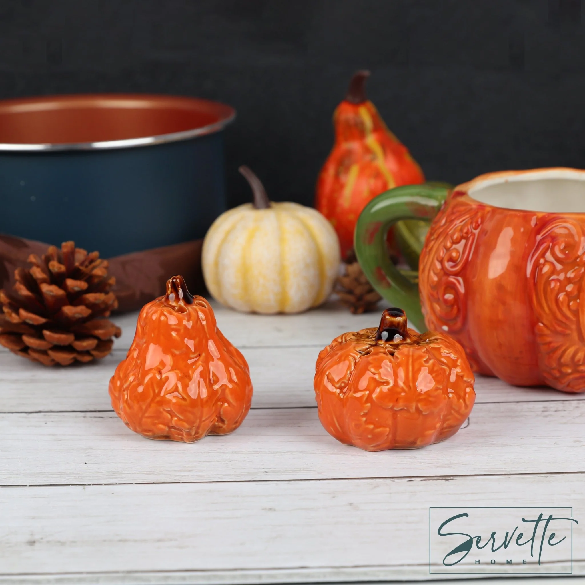 Harvest Salt and Pepper Shakers - Orange - Image 3
