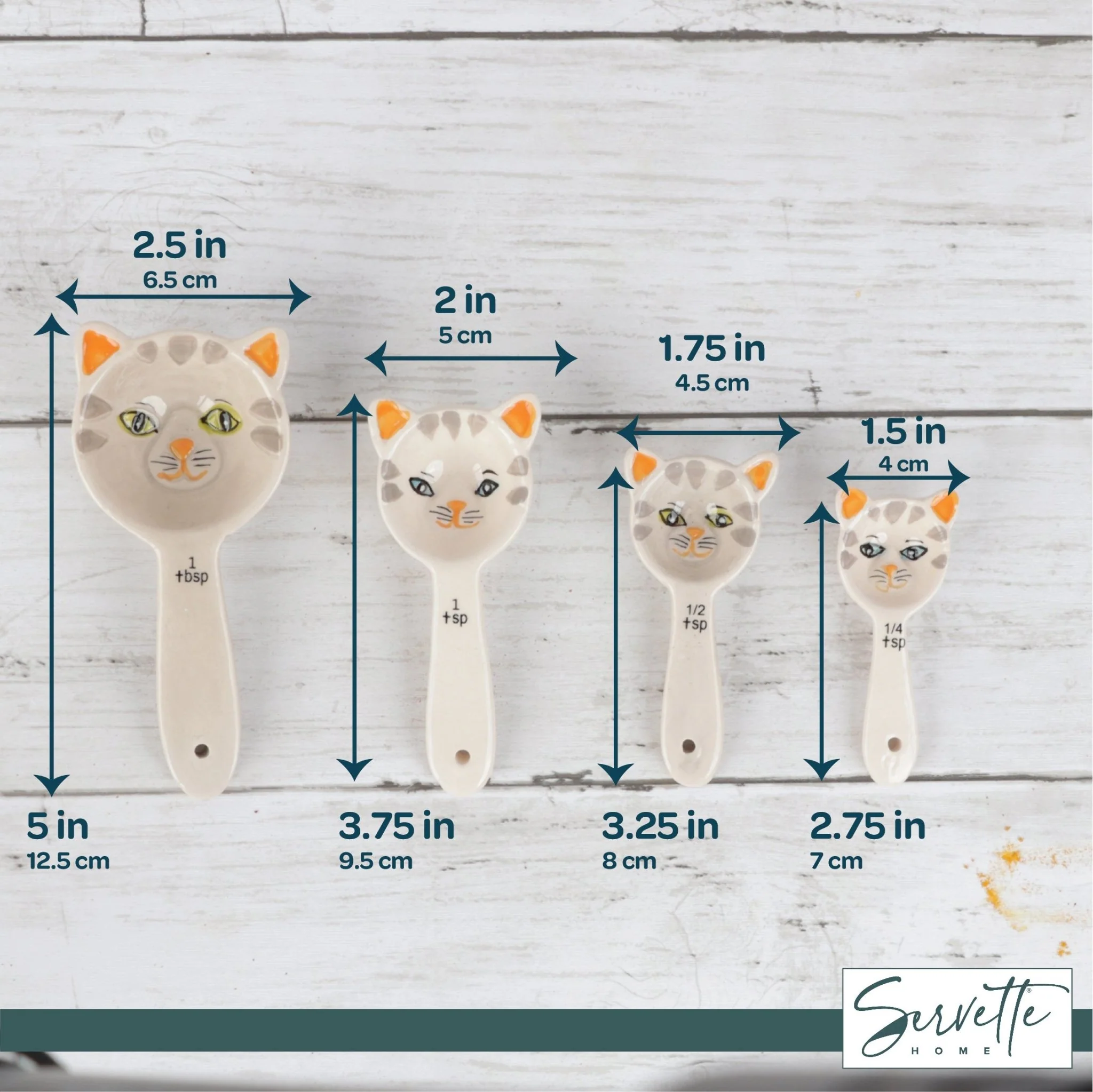 Cute Measuring Spoons- Kitten Spoons - Image 5