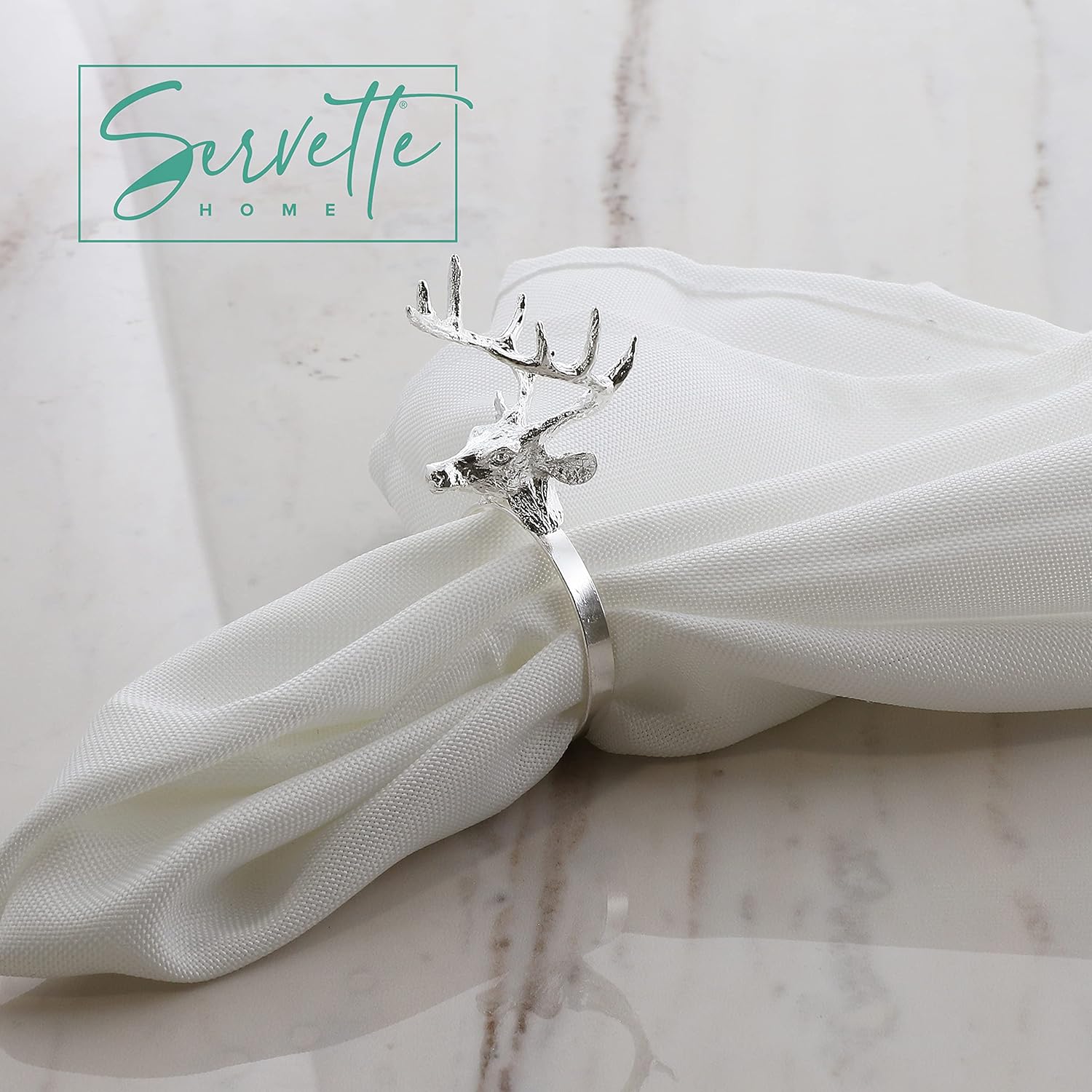 Reindeer Napkin Ring Holder - Set of 2 - Image 4