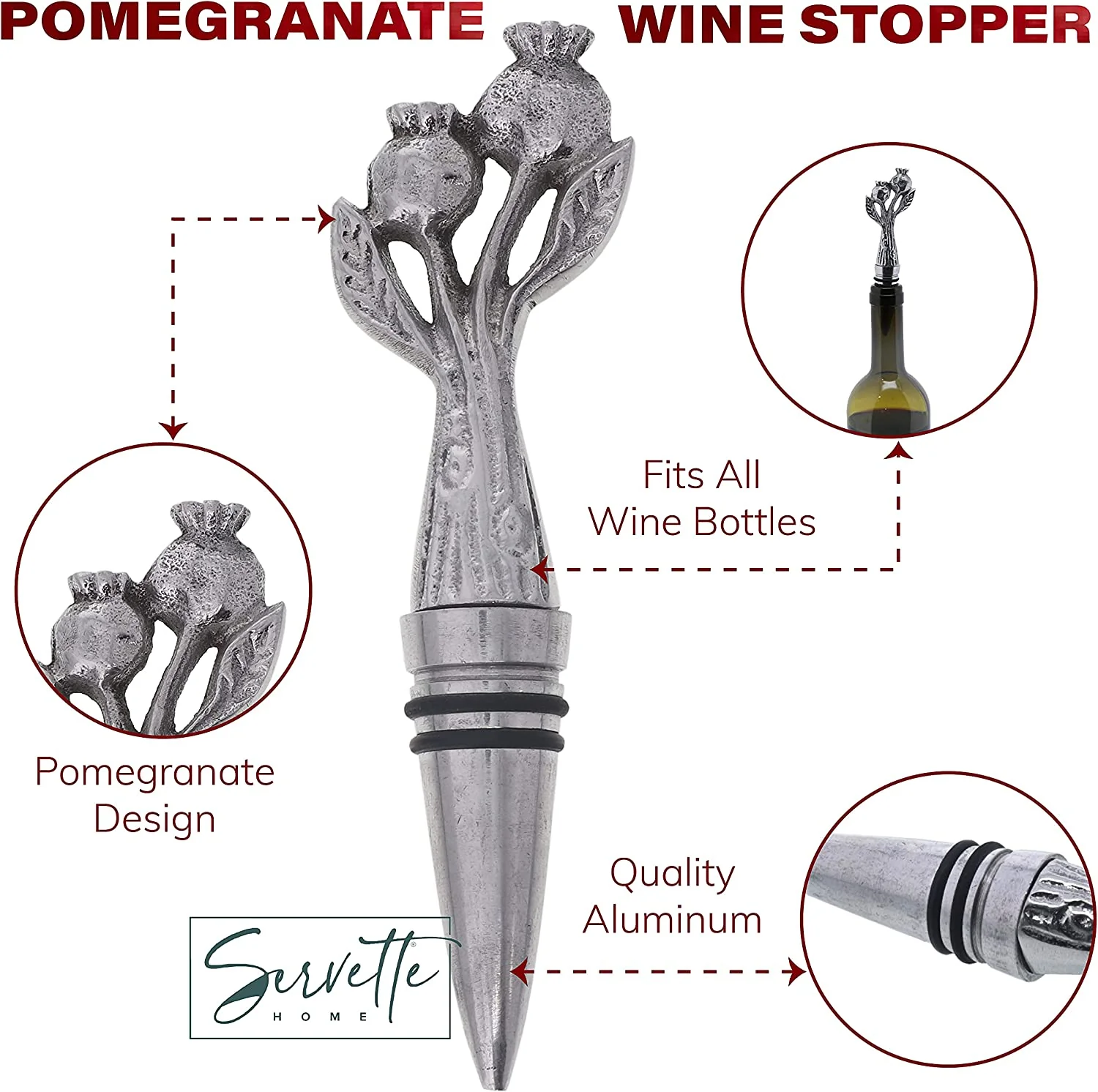 Pomegranate Wine Stopper - Image 2