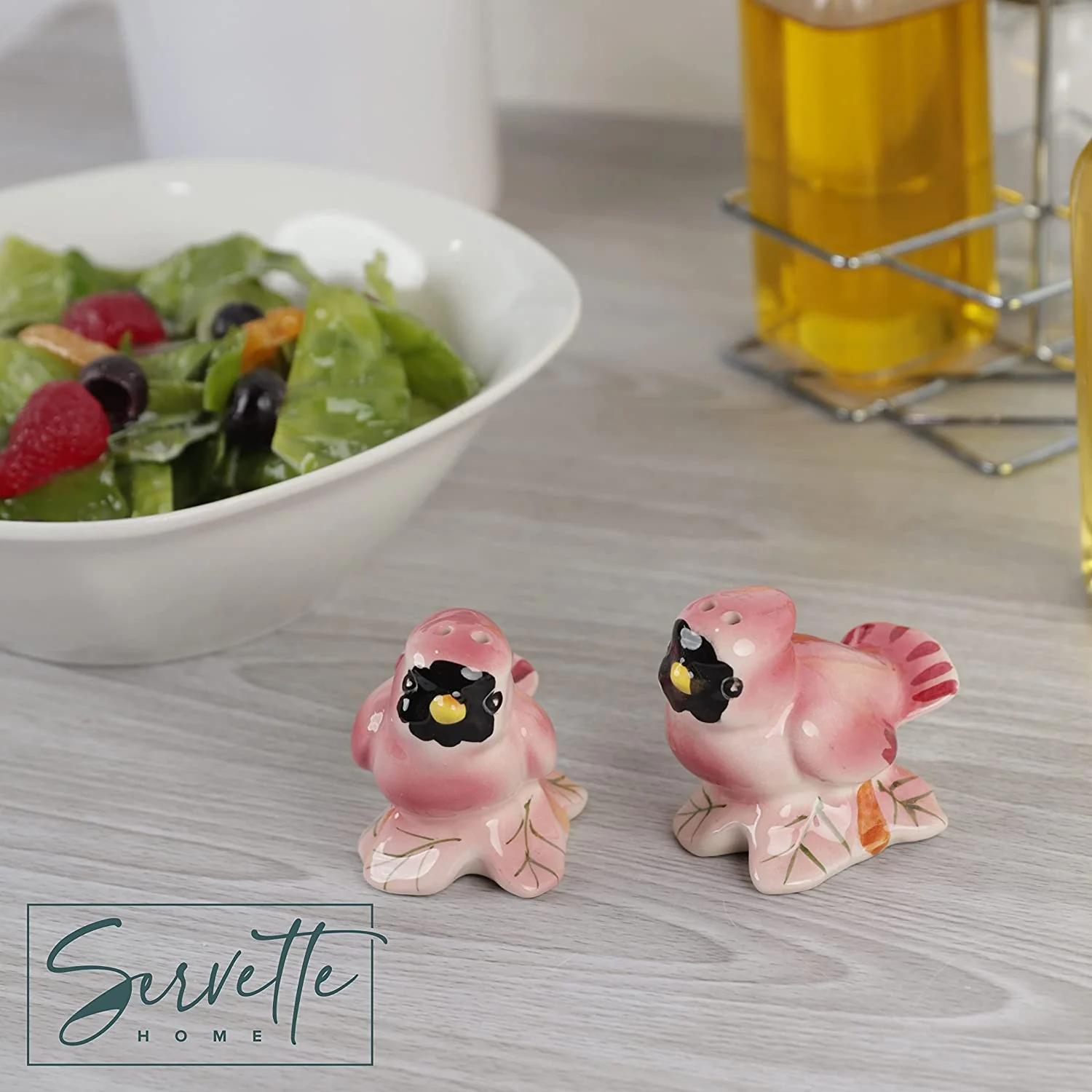 Retro Cardinal Salt and Pepper Shaker Set - Image 2