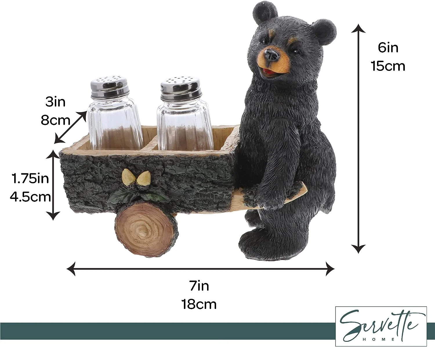 Bear with Cart Salt and Pepper Shaker - Image 5