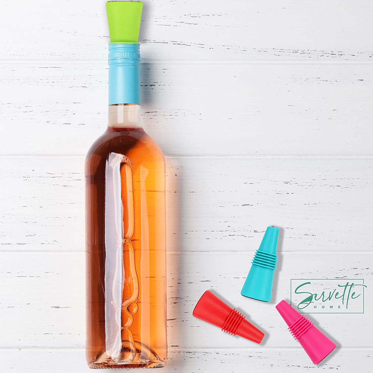 Silicone Wine Stopper - Set of 6 - Image 4
