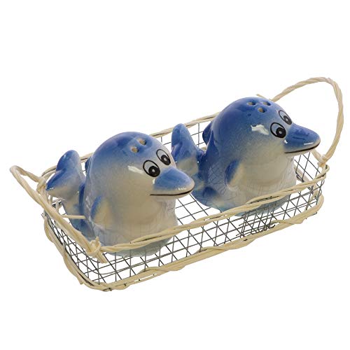 Small Blue Dolphin Salt and Pepper Shaker