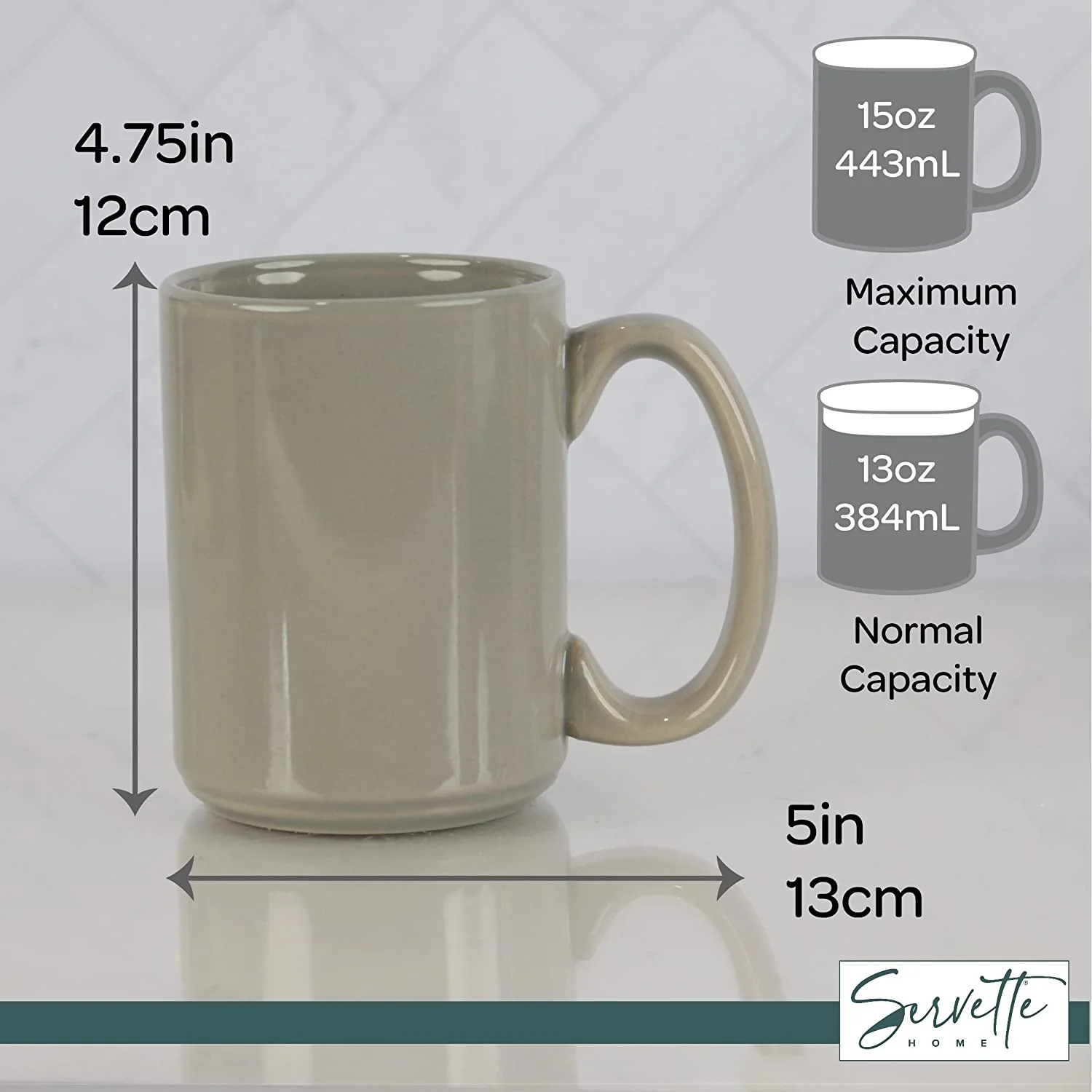 Grey Ceramic Coffee Mug - Image 5