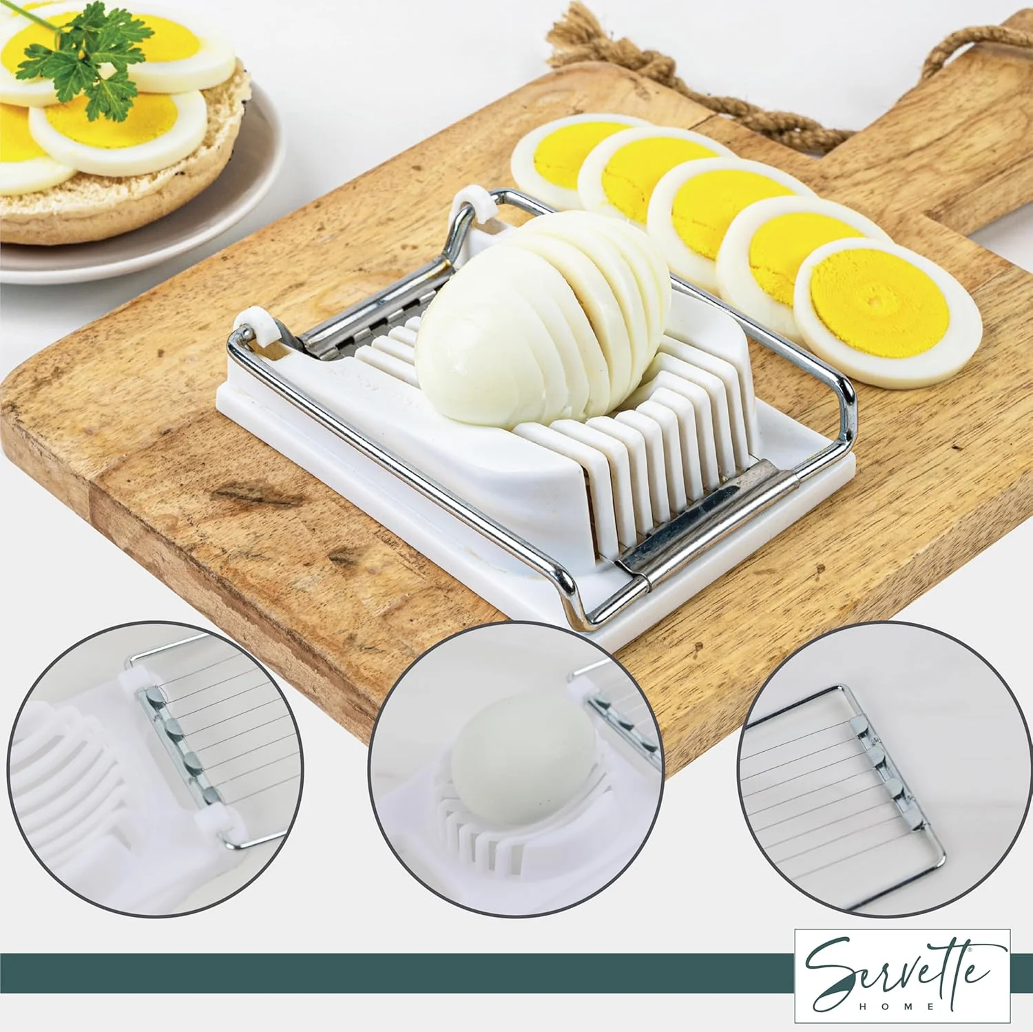 Stainless Steel Egg Slicer - Image 3