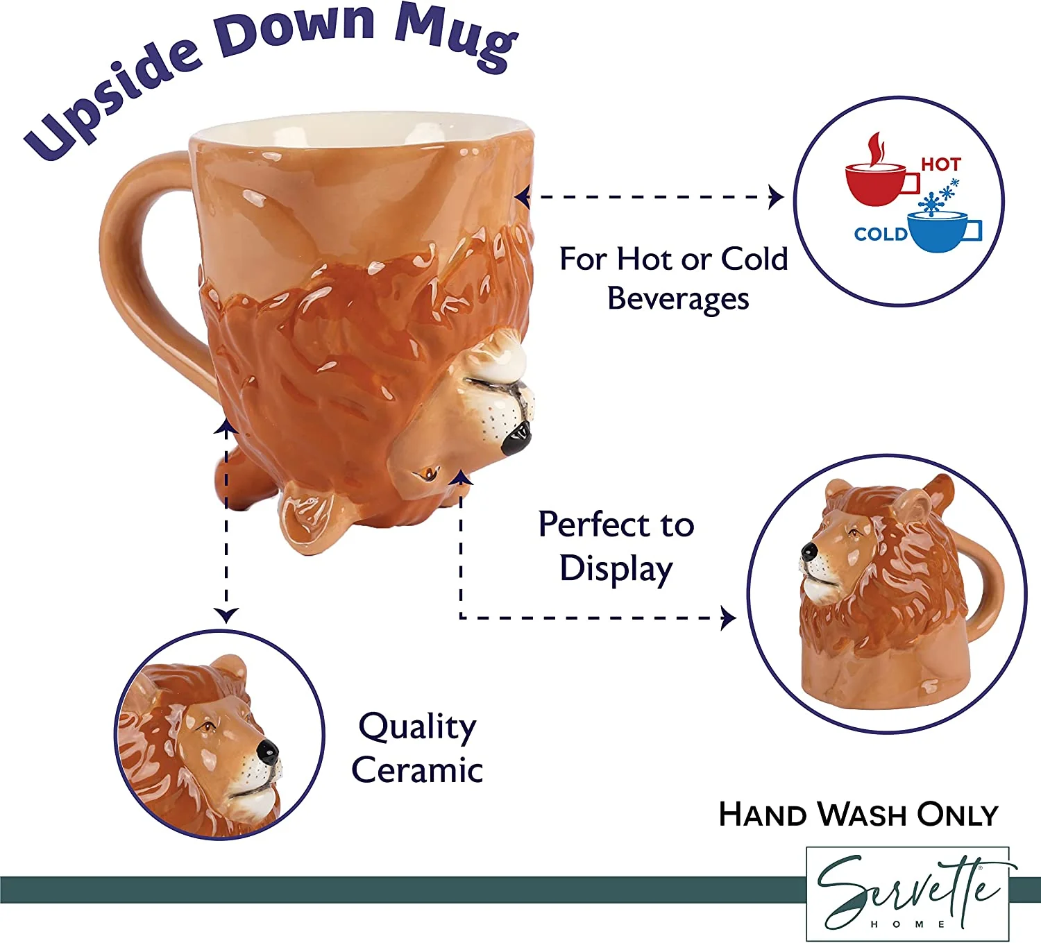 Upside Down Lion Coffee Mug - Image 4