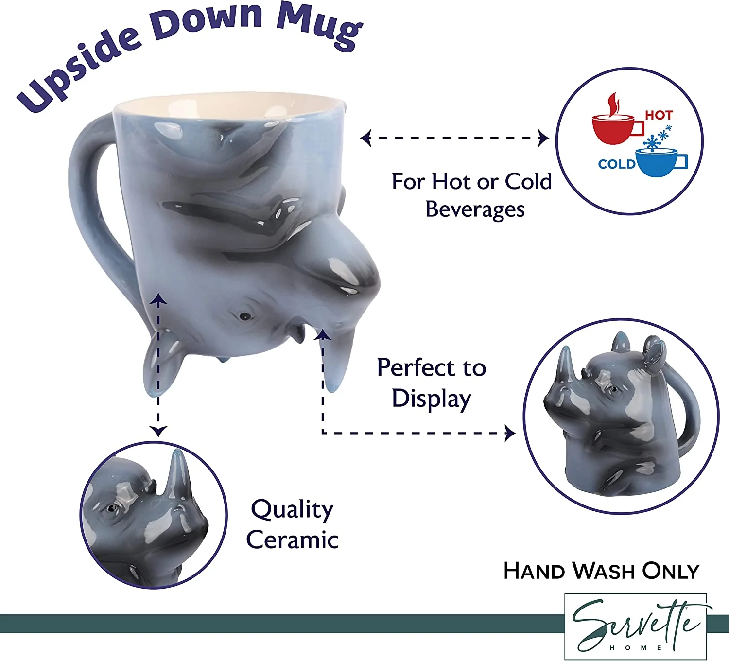 Upside Down Rhino Coffee Mug - Image 4