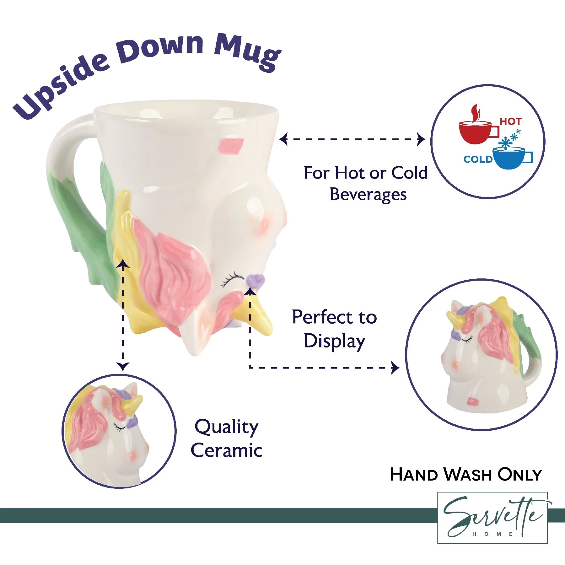 Upside Down Unicorn Coffee Mug - Image 4