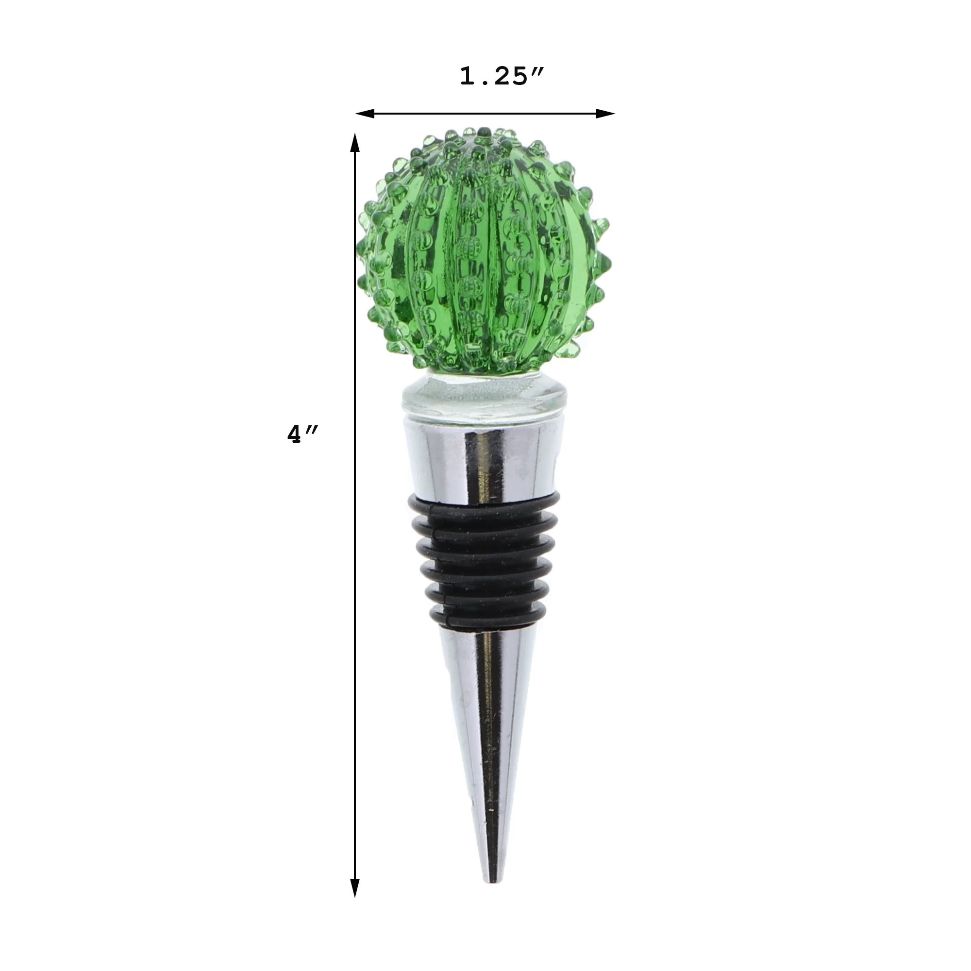 Glass Wine Stoppers Cactus Mix - Image 3
