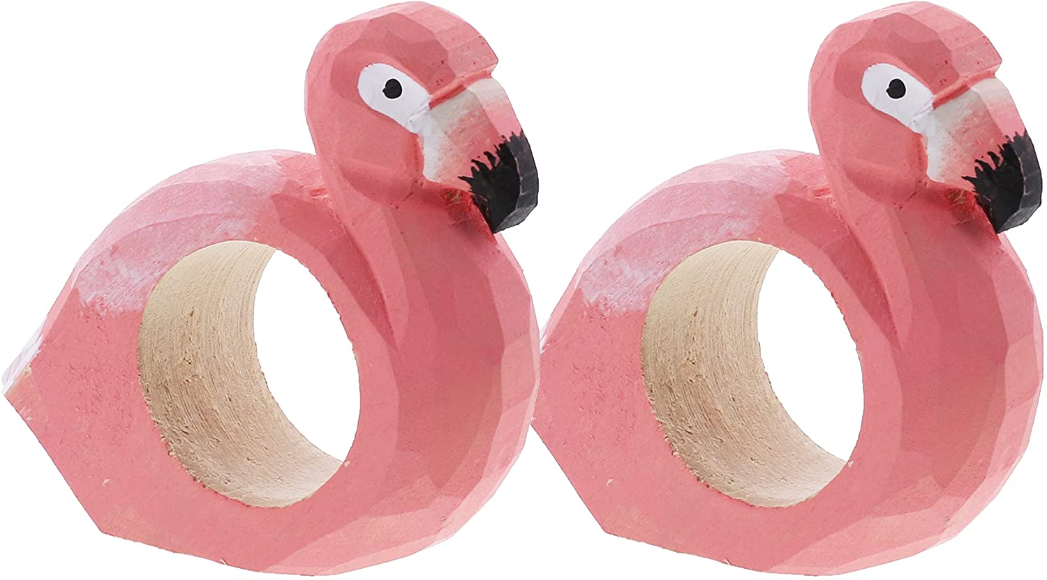 Wooden Flamingo Napkin Rings