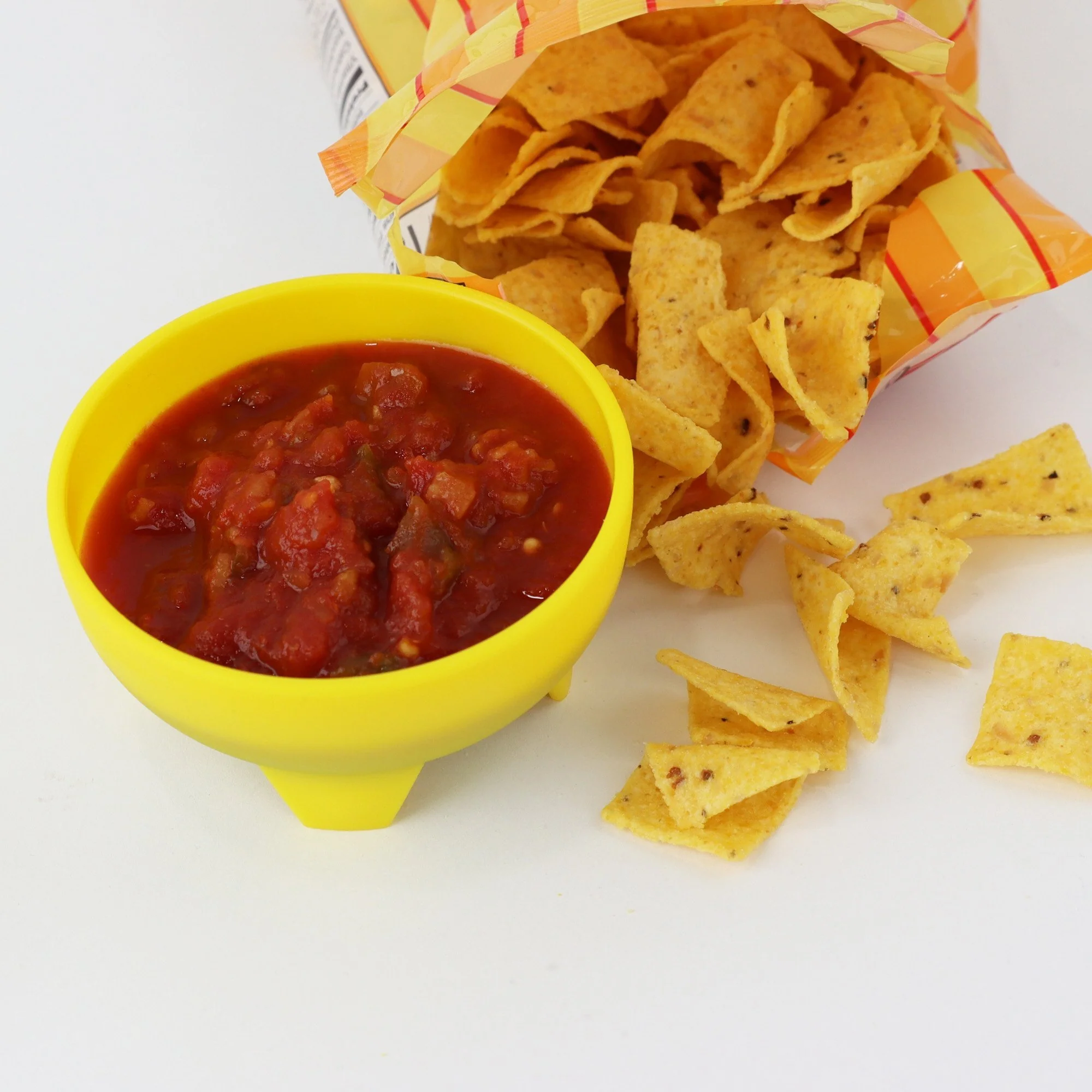 Yellow & Orange Plastic Salsa Bowls - Image 3