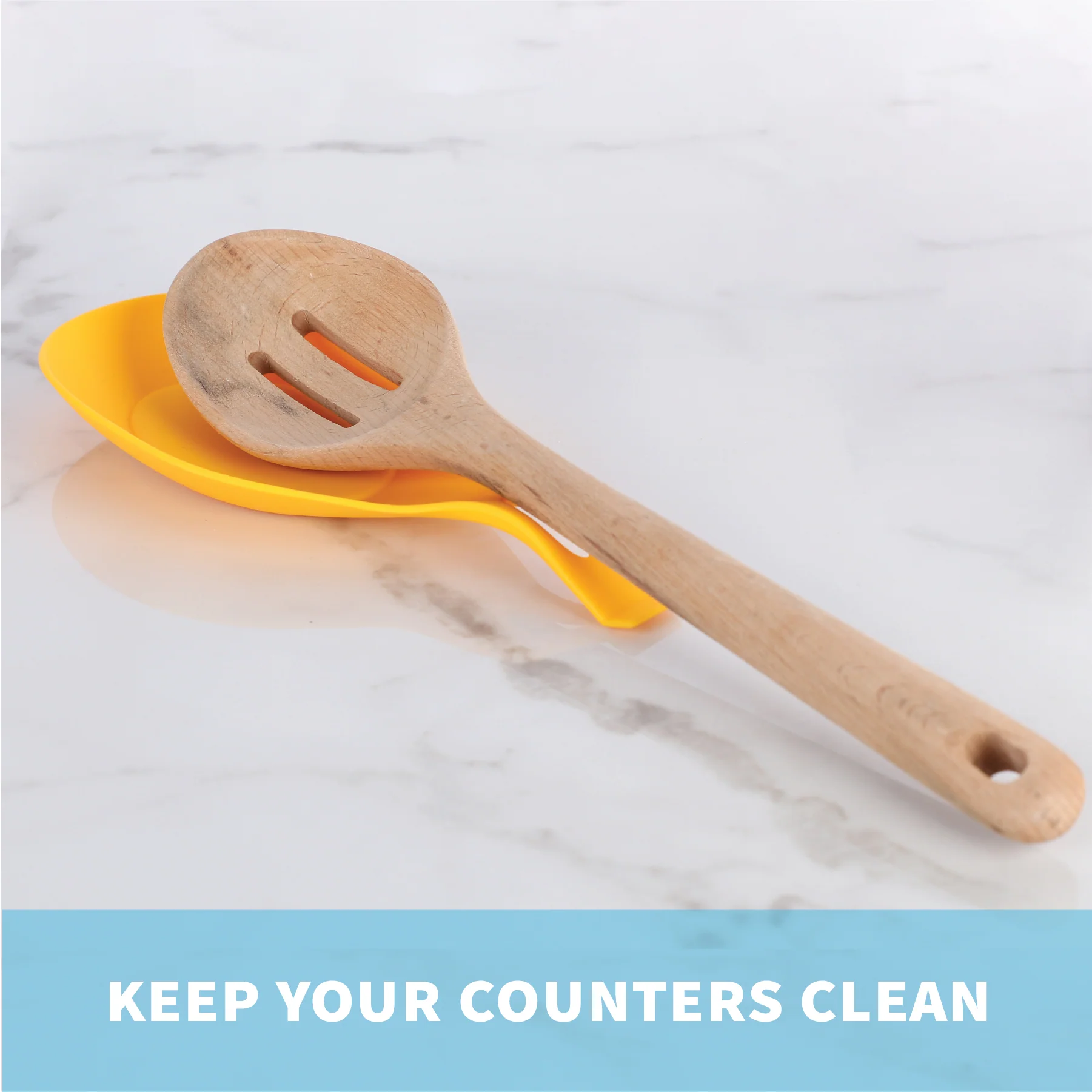 Yellow Silicone Spoon Rest - Image 2
