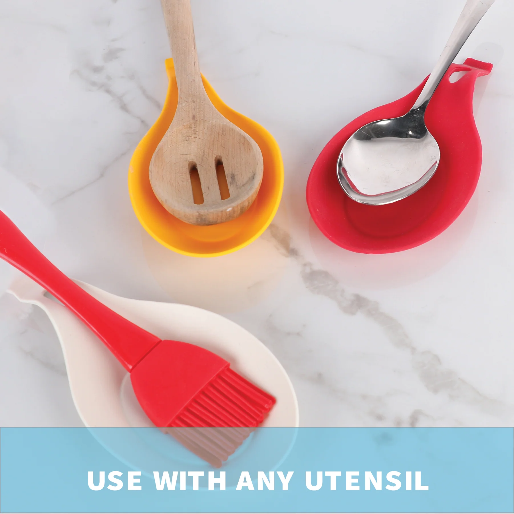 Yellow Silicone Spoon Rest - Image 3